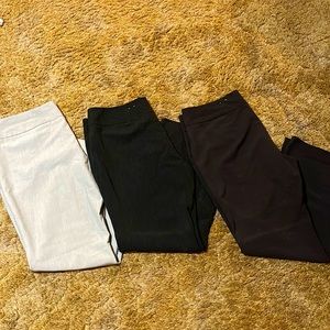 Three pairs of slacks